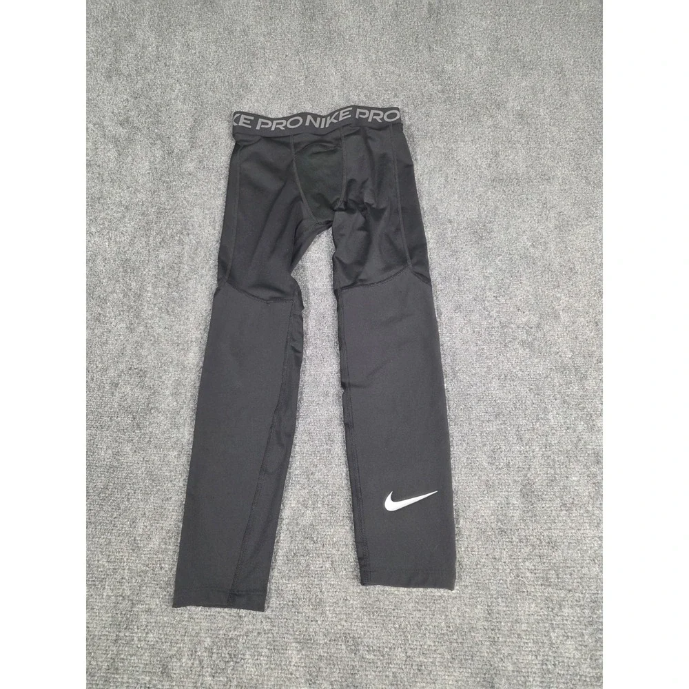 Nike Pro Dri-FIT Mens Black Compression Tights Athletic Leggings Sz M Activewear